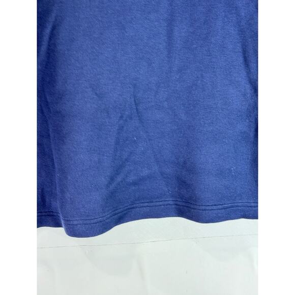 BANANA REPUBLIC Men's Navy Star Quarter-Zip Elbow-Patch Pullover Sweater SZ M - Picture 7 of 10